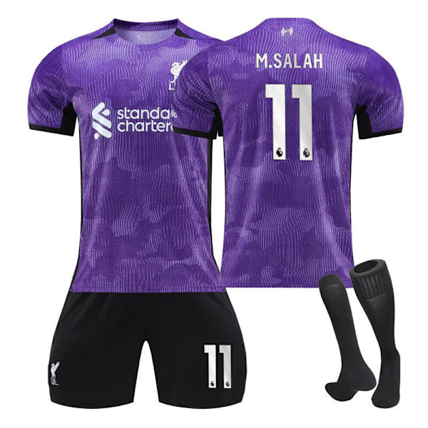 Liverpools andra träningsställ för barn 2023-24 NO.11 M.SALAH L NO.11 M.SALAH