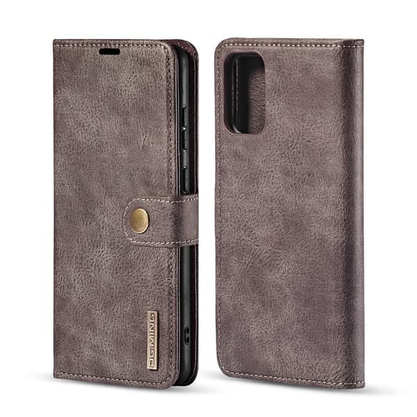 Samsung Galaxy S20 Plus - Två-i-ett Delat Mobilskal Magnet/Plånboksfodral - Grå Grå Grey