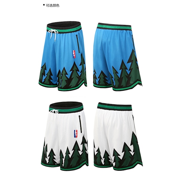 NBA Timberwolves Sports Basketboll Shorts - Perfekt Vit XL White