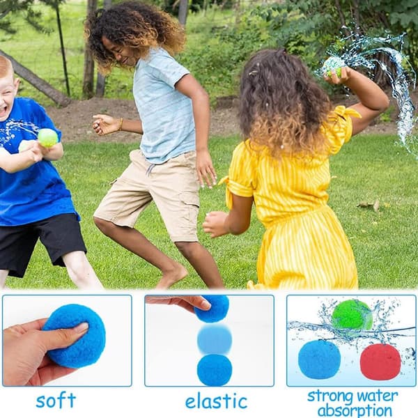 24-pack - Återanvändbara Vattenbomber - Vattenlek multicolor