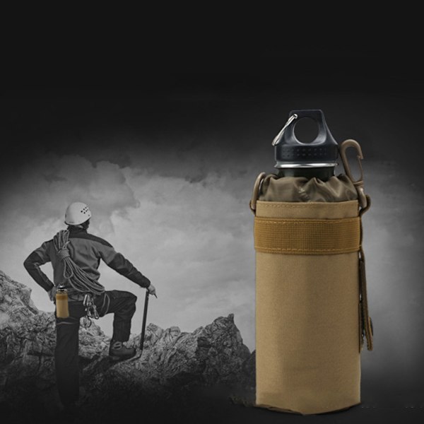 Molle Vattenflaska Hållare Väska Nylon Taktik Molle Vattenflaska Påse Vattenflaskhållare för camping Vandring Resa Green