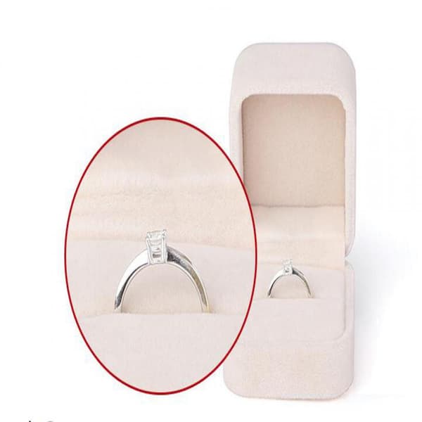 Box Ring Velvet SVART Black