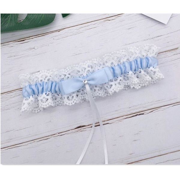 Spets Strumpeband Ben Ring VIT white