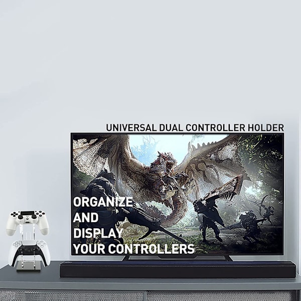 Universell dubbelkontrollhållare för Xbox ONE Switch Controller Stand Speltillbehör Bygg spelfästningar