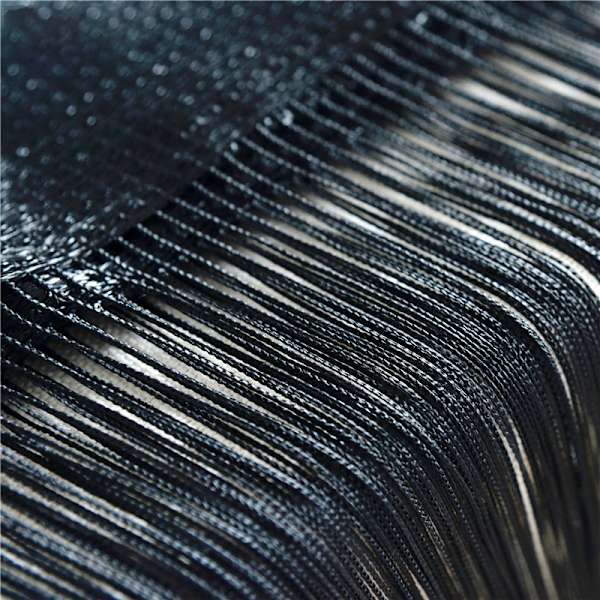 INF Fransgardin draperi 100x200 cm 1 par Sort