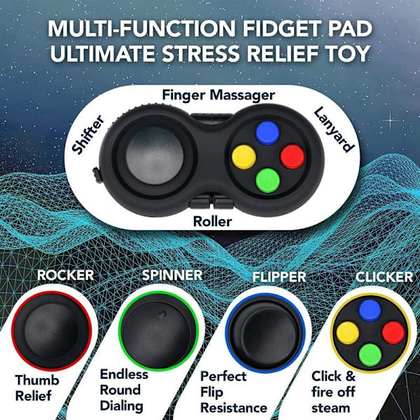 Lugnande Fidget-leksakskontroll black