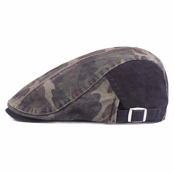 Kamouflage keps herr basker vår och höst utomhus solhatt tvättad bomull advance hattar keps army green Adjustable Army Green