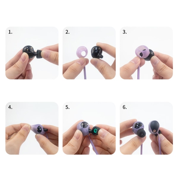 Vattentät anti-tappad nackrem Lanyard Trådlös Bluetooth-kompatibel hörlurskabel Repsladd Kompatibel för WF-1000XM5 Purple