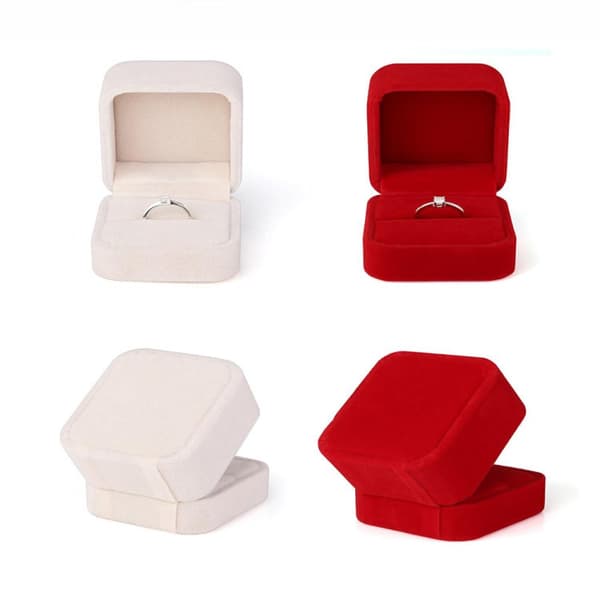 Box Ring Velvet SVART Black