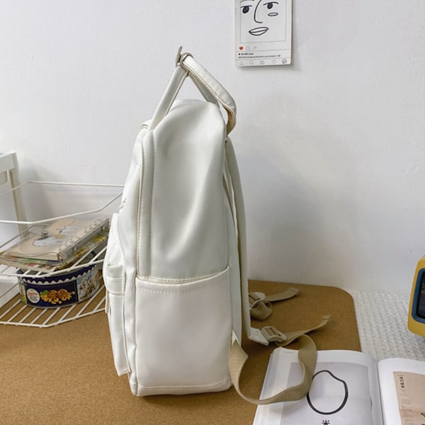 Tjej Skolryggsäck Mode Dam Nylon Skolväska Japansk Laptop Ryggsäck Cool kvinnlig Bokväska Studentväskor Black