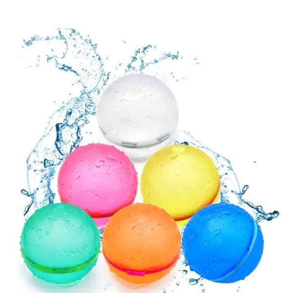 Återanvändbara vattenballonger, sommarleksaker för barn 6 st 6 Pcs