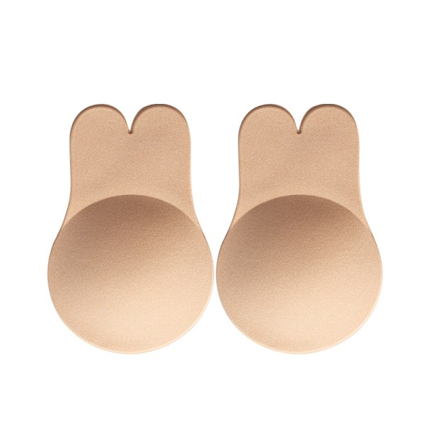 2 par osynliga push-up BH:ar, självhäftande BH:ar med prickig design, push-up BH utan axelband, sommar osynliga silikonunderkläder 11,5 cm