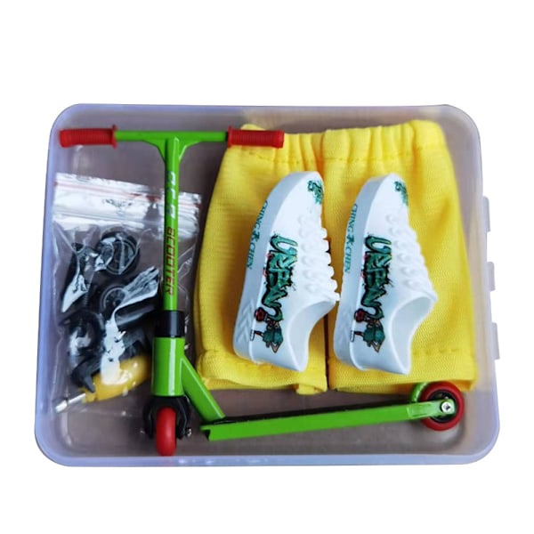 Finger Scooter Set Liten Finger Skateboard SVART Black