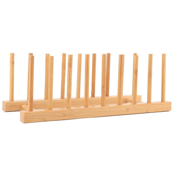 Bambu Diskställ Tallrikshållare Köksskåp