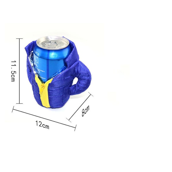 2 burkkylare, 355 ml burk isolerad jacka, kreativ öljacka, ölpresenter till män och kvinnor för ölentusiaster orange