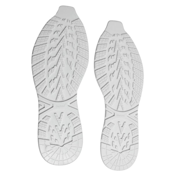 1Par DIY Ersättningsskor Förtjockade gummisulor VIT White
