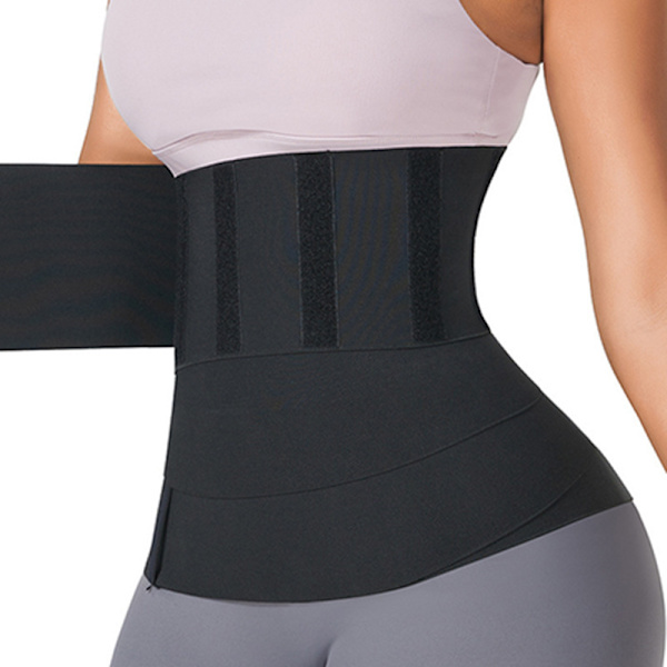 Kvinnors bantande magbälte bastu trimmare bälte midjetränare body shaping wrap tejp
