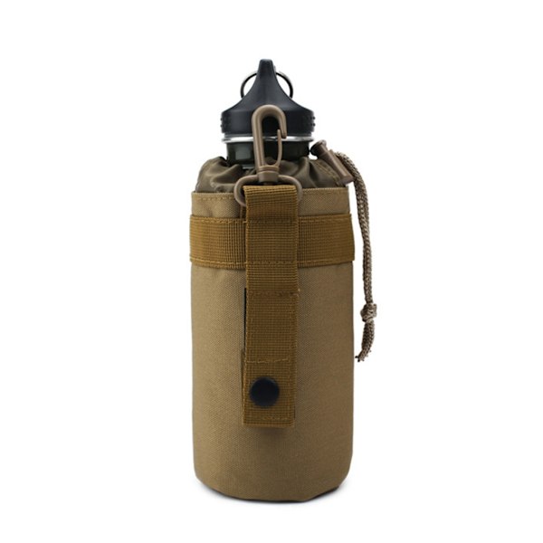 Molle Vattenflaska Hållare Väska Nylon Taktik Molle Vattenflaska Påse Vattenflaskhållare för camping Vandring Resa Brown