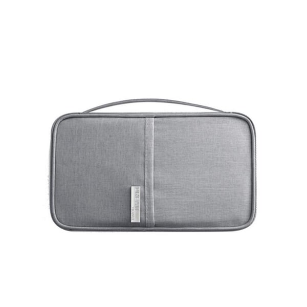 RFID Skydd - Grå universell Resa plånbok Passfodral grå one size gray