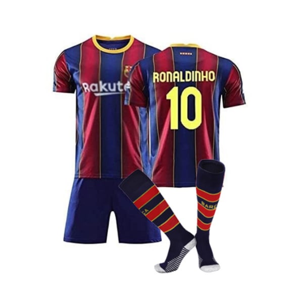 10# Ronaldinho fotbollströja uniformsdräkter yz 16