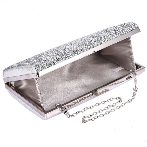 Glittrande kuvertväska - Silver silver