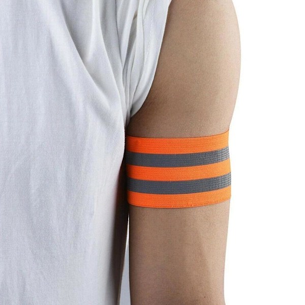 Hållbar Elastisk Synlig Reflekterande Rem Handledsrem Varningsrem Hög Ljusstyrka Nattlöpning Armrem Armband Sport Säkerhet Utomhus Utrustning Blå