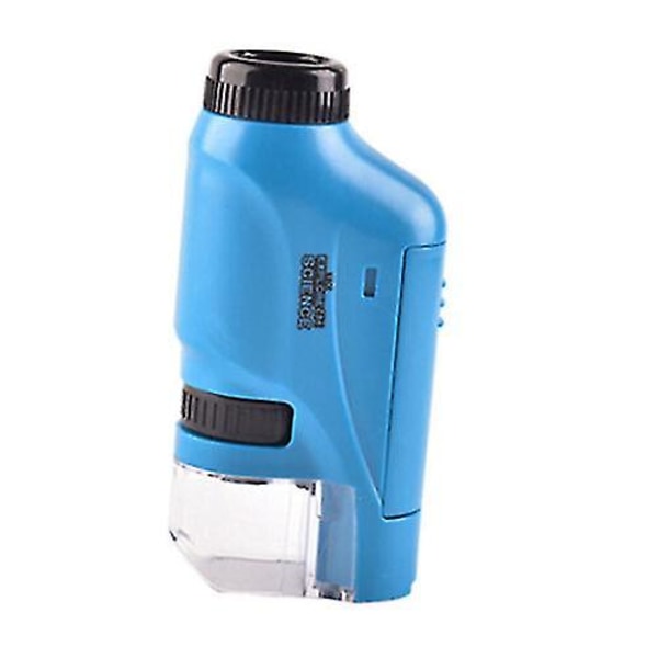 Set 60x-120x handhållet mikroskop LED-ljus Blue