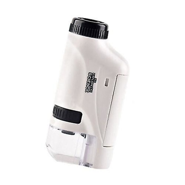 Set 60x-120x handhållet mikroskop LED-ljus White