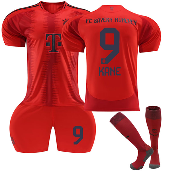 24-25 Kane 9 Bayern Hemma Fotbollströja Uniform Lagtränings T-shirt Adult L(175-180cm)