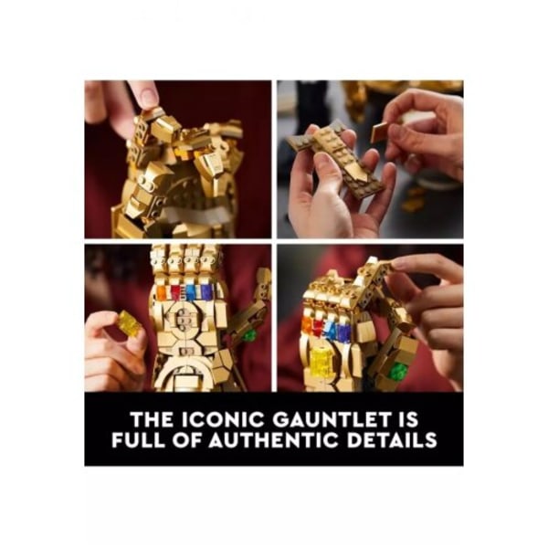 76191 Byggsten för Marvel Infinity Gauntlet Handskar Leksaker