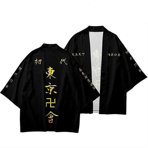 Tokyo Avengers Cosplay Anime Top,Kimono Tee Herr Kortärmad B2 2XL