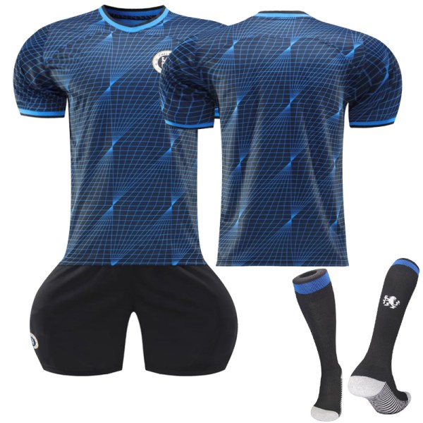 23-24 Chelsea Away Fotbollsdräkter Träningsuniformer Dräkt No Code Kids 26(140-150CM)