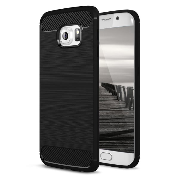 Skal till Samsung Galaxy S6 Edge Fodral Skydd TPU Slim Armor Kol Svart eba0  | Black | 50 | Fyndiq