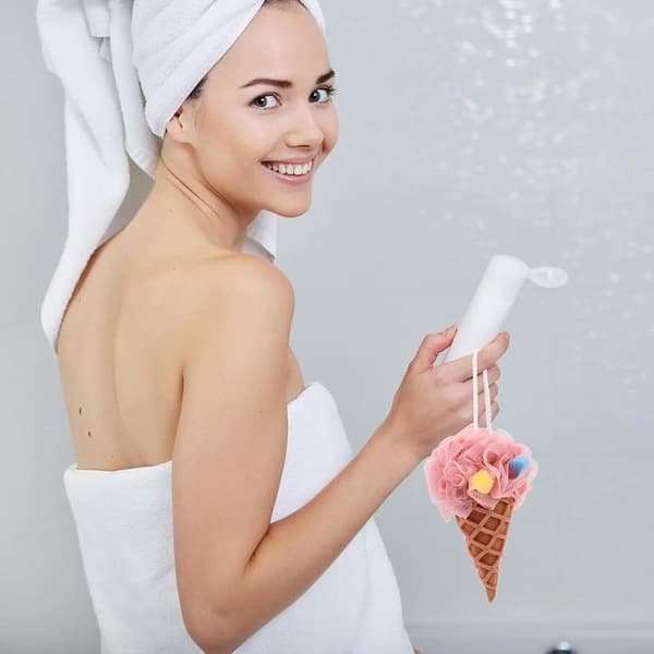 Badsvamp - Duschsvamp - 3 Delar - Duschpuff - Badsvamp - Massagesvamp