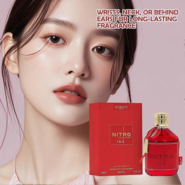 Dumont Nitro Red -hajuvesi 100ml, arabialainen Dubai, pitkäkestoinen, punainen pullo
