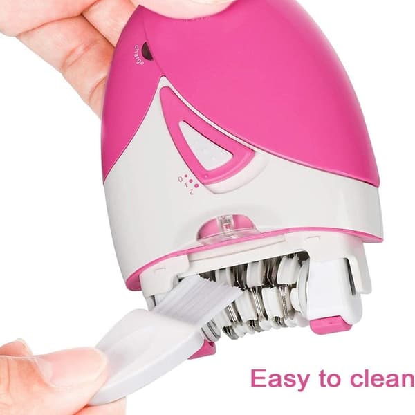 Elektrisk hårfjerner til kvinder med LED-lys - Trådløs epilator til ben, arme og ansigt