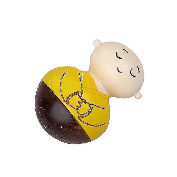 Vippende Buddha Tumbler Legetøj i Træ