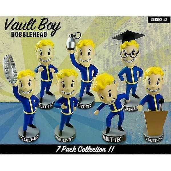 2025 For Fallout 4 Vault Boy Bobblehead Gaming Anime Figurer Samleobjekt Bilpynt Anime Statue Barn Leker Gaver C