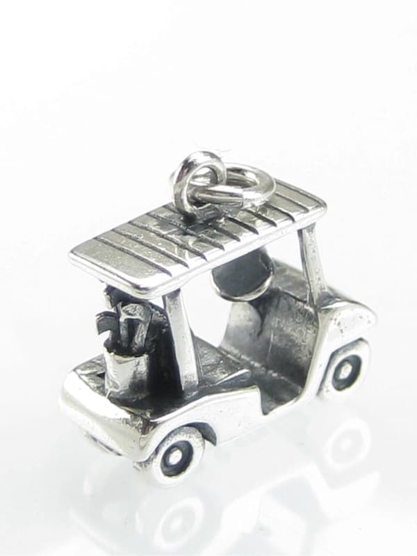 Golfbil berlock i sterlingsilver .925 x 1 Golf Transport berlocker