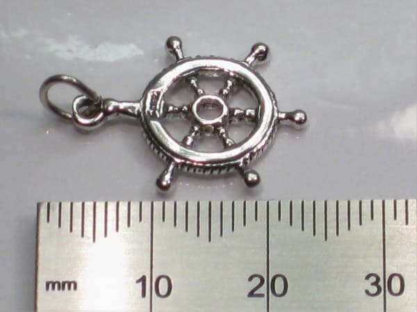 Skeppsratt sterling silver berlock .925 x 1 båtberlocker