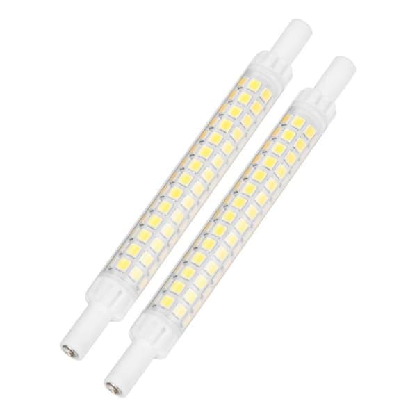 2 Pcs R7S 98LED Bulb Double Socket 118mm Dimmable Floodlight Lamp Accessory Warm White 200-240V
