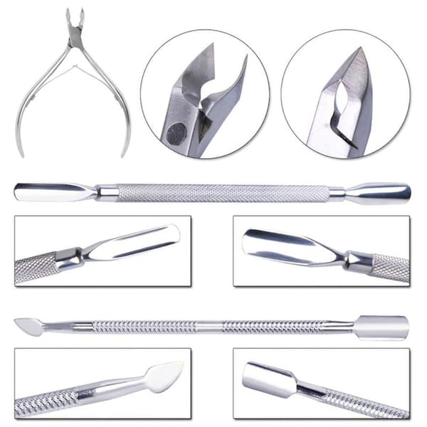 Cuticle Kit - Cuticle Scissors, Cuticle Pusher