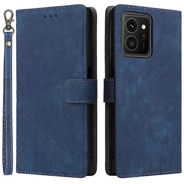 Kompatibelt til HMD Skyline Pung Etui RFID PU Læder Etui Stativ [DB] Blue