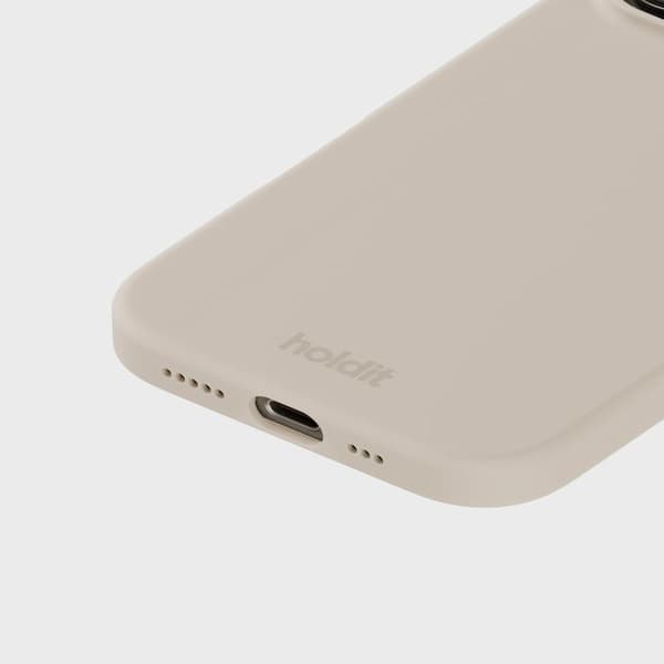 holdit iPhone 16 Pro Mobildeksel Silikon Lys beige