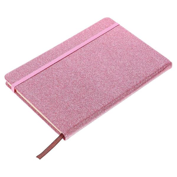 Glittery Journal Notesbog med Elastikbånd til Daglig Skrivning i Bulk