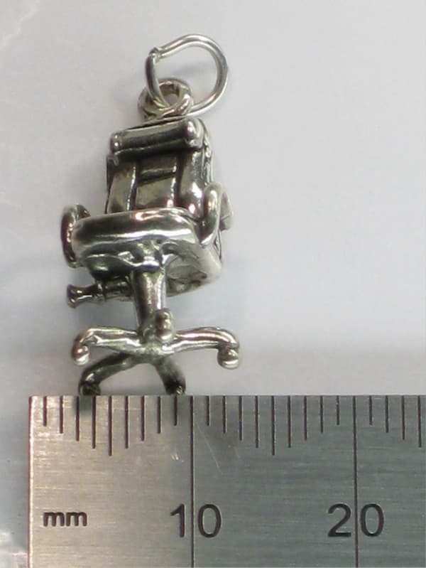 Kontorstol sterling sølv sjarm .925 x 1 kontorstoler sjarm