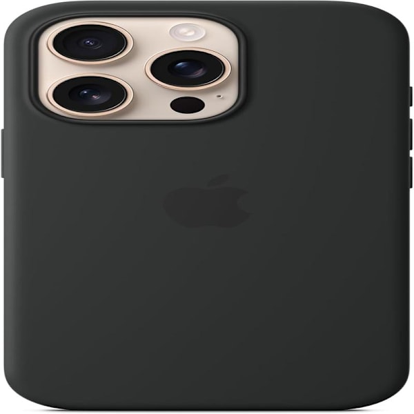 Apple silikonecover med MagSafe til iPhone 16 Pro - Sort