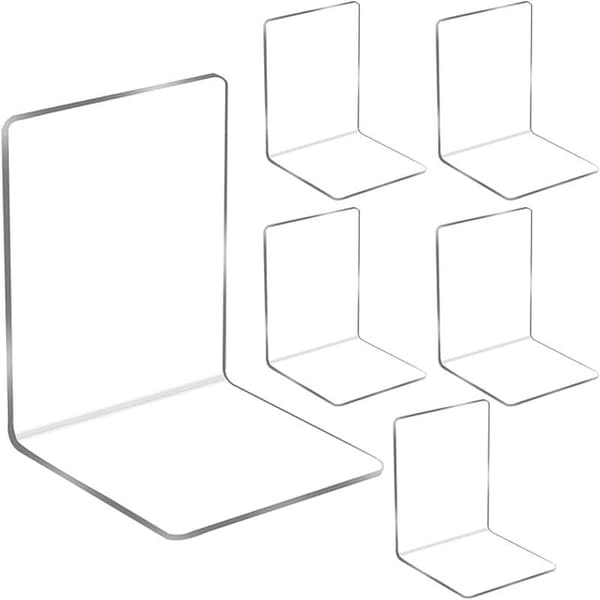 Transparenta Bokstöd i Akryl – 6-pack 700