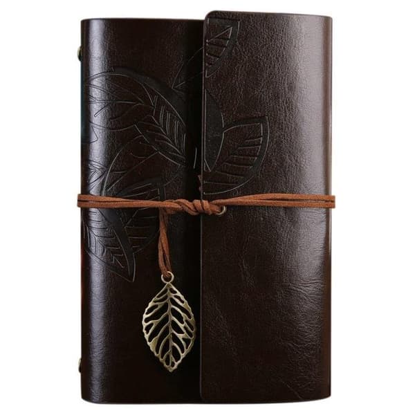 A6 Retro Notebook / Diary with Soft Faux Leather and Decoration