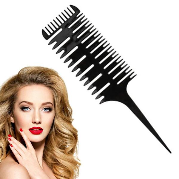 Herringbone Comb 3-Way Hair Highlighting Sectioning Comb Weaving